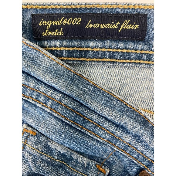 Citizens of Humanity Low Waist Flare Jeans 29 Med Wash Denim Cotton Blend Ingrid - Picture 5 of 6